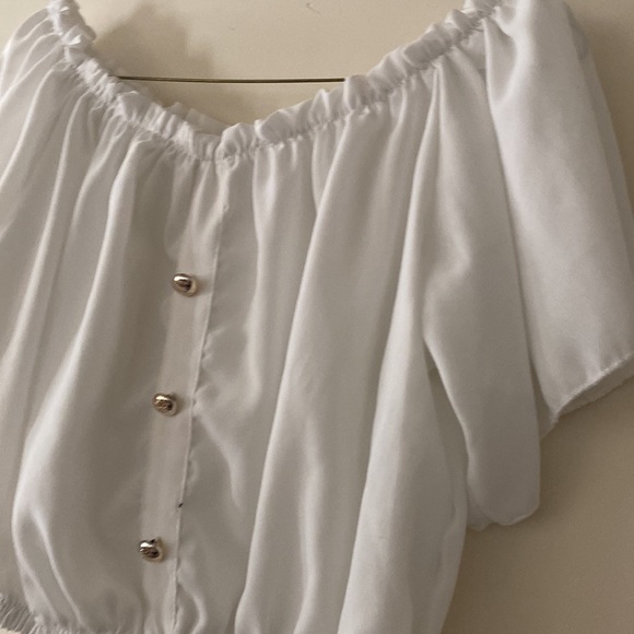 White Crop Top | Size Medium - Picture 4 of 4